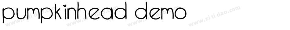 Pumpkinhead DEMO字体转换